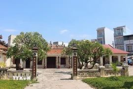 Quang cảnh đình làng Đức Thắng, phường Phan Thiết, tỉnh Lâm Đồng nơi thờ các bậc tiền hiền có công lập đất. (Ảnh: Hồng Hiếu/TTXVN)