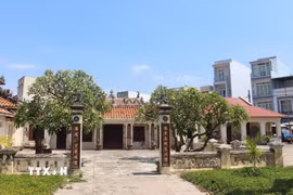 Quang cảnh đình làng Đức Thắng, phường Phan Thiết, tỉnh Lâm Đồng nơi thờ các bậc tiền hiền có công lập đất. (Ảnh: Hồng Hiếu/TTXVN)