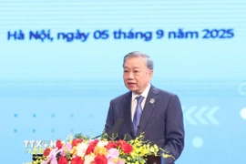 Tổng Bí thư Tô Lâm phát biểu. (Ảnh: Thống Nhất/TTXVN)