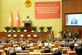 Tổng Bí thư Tô Lâm phát biểu chỉ đạo hội nghị. (Ảnh: Phương Hoa/TTXVN)