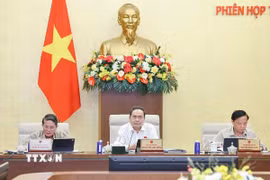 Chủ tịch Quốc hội Trần Thanh Mẫn phát biểu. (Ảnh: Doãn Tấn/TTXVN)