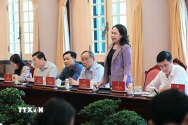 Phó Chủ tịch nước Võ Thị Ánh Xuân phát biểu. (Ảnh: An Đăng/TTXVN)