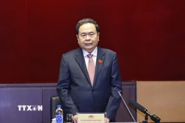 Chủ tịch Quốc hội Trần Thanh Mẫn phát biểu. (Ảnh: Doãn Tấn/TTXVN)