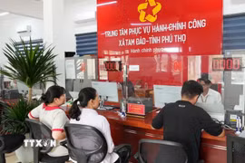 Xã Tam Đảo đã cải tạo, sửa chữa, nâng cấp khu lớp học cộng đồng của Ủy ban Nhân dân thị trấn Hợp Châu cũ thành Trung tâm phục vụ Hành chính công xã Tam Đảo hiện đại, phục vụ nhân dân. (Ảnh: Nguyễn Thảo/TTXVN)
