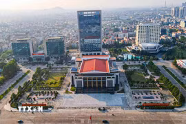 Khu trung tâm hành chính tỉnh Bắc Ninh ở phường Bắc Giang. (Ảnh: Thanh Thương/TTXVN)