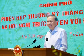 Tổng Bí thư, Chủ tịch nước Tô Lâm phát biểu chỉ đạo. (Ảnh: Dương Giang/TTXVN)