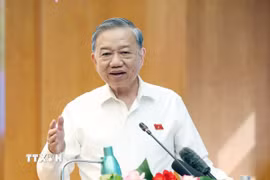 Tổng Bí thư Tô Lâm phát biểu. (Ảnh: Thống Nhất/TTXVN)