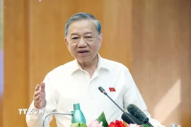 Tổng Bí thư Tô Lâm phát biểu. (Ảnh: Thống Nhất/TTXVN)