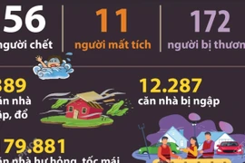 Thiệt hại do bão số 10-Bualoi tính đến 7h sáng 5/10/2025 