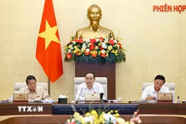 Chủ tịch Quốc hội Trần Thanh Mẫn phát biểu. (Ảnh: Doãn Tấn/TTXVN)