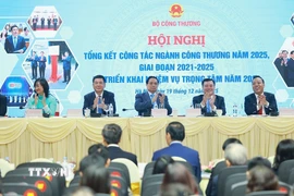 Thủ tướng Phạm Minh Chính dự Hội nghị tổng kết công tác ngành Công Thương năm 2025. (Ảnh: Dương Giang/TTXVN)