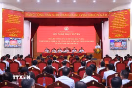 Quang cảnh hội nghị toàn quốc triển khai công tác thanh tra 6 tháng cuối năm 2025. (Ảnh: Văn Điệp/TTXVN)