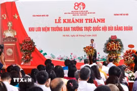 Chủ tịch Quốc hội Trần Thanh Mẫn phát biểu. (Ảnh: Doãn Tấn/TTXVN)