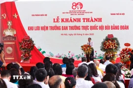 Chủ tịch Quốc hội Trần Thanh Mẫn phát biểu. (Ảnh: Doãn Tấn/TTXVN)