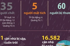 Thiệt hại do mưa lũ ở các tỉnh miền Trung tính đến sáng 2/11/2025 