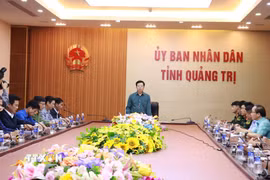Quang cảnh buổi làm việc. (Ảnh: Tường Vi/TTXVN)