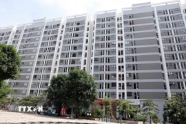 Khu nhà ở xã hội do Công ty cổ phần đầu tư phát triển Lạc Hồng Phúc làm chủ đầu tư nằm trên địa bàn phường Mỹ Hào (Hưng Yên) đã đưa vào sử dụng. (Ảnh Mạnh Khánh/TTXVN)