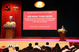 Thủ tướng Phạm Minh Chính phát biểu chỉ đạo Hội nghị. (Ảnh: Văn Điệp/TTXVN)