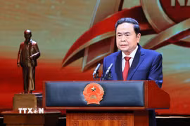 Chủ tịch Quốc hội Trần Thanh Mẫn phát biểu. (Ảnh: Doãn Tấn/TTXVN)