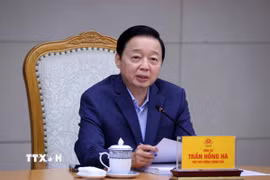 Phó Thủ tướng Trần Hồng Hà phát biểu chỉ đạo. (Ảnh: Văn Điệp/TTXVN)