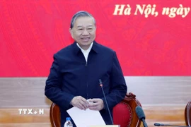 Tổng Bí thư Tô Lâm phát biểu chỉ đạo. (Ảnh: Thống Nhất/ TTXVN)