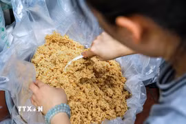 Rượu nếp-thức quà không thể thiếu trong ngày tết Đoan Ngọ. (Ảnh: Khánh Hòa/TTXVN)