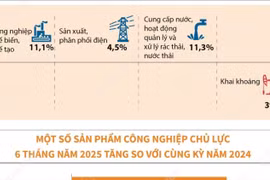 Chỉ số sản xuất toàn ngành công nghiệp tăng 9,2% trong 6 tháng năm 2025