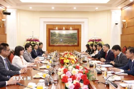 Quang cảnh buổi tiếp. (Ảnh: Phương Hoa/TTXVN)