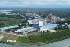 Nhà máy sản xuất Alumin Nhân Cơ (xã Nhân Cơ, tỉnh Lâm Đồng) là một trong những dự án trọng điểm trong chiến lược phát triển ngành công nghiệp bauxite-alumin-nhôm của Tập đoàn Công nghiệp Than-Khoáng sản Việt Nam. (Ảnh: Nguyễn Huy Thành/TTXVN)
