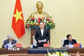 Chủ tịch Quốc hội Trần Thanh Mẫn phát biểu. (Ảnh: Doãn Tấn/TTXVN)