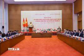 Chủ tịch Quốc hội Trần Thanh Mẫn phát biểu khai mạc Hội nghị. (Ảnh: Doãn Tấn/TTXVN)