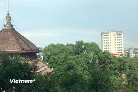 Không khí Hà Nội ở mức trung bình. (Ảnh: Hồng Hạnh/Vietnam+)