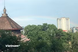 Không khí Hà Nội ở mức tốt. (Ảnh: Hồng Hạnh/Vietnam+)