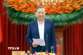 Tổng Bí thư Tô Lâm phát biểu. (Ảnh: Thống Nhất/TTXVN)