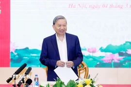 Tổng Bí thư Tô Lâm phát biểu chỉ đạo. (Ảnh: Thống Nhất/TTXVN)