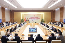 Hội nghị trực tuyến toàn quốc thúc đẩy đầu tư công năm 2025 và năm 2026. (Ảnh: Dương Giang/TTXVN)
