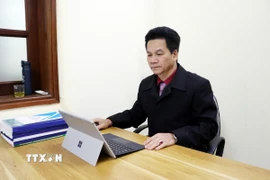 Thạc sỹ Nguyễn Mạnh Thắng, Giảng viên Trường Đại học Thành Đông, nguyên Phó Ban Tuyên giáo Tỉnh ủy Hải Dương. (Ảnh: Mạnh Tú/TTXVN)