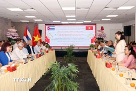 Chương trình "Gặp gỡ hữu nghị Việt Nam-Cuba". (Ảnh: Xuân Khu/TTXVN)