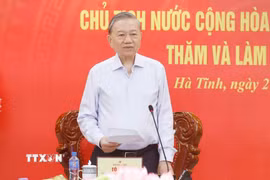 Tổng Bí thư, Chủ tịch nước Tô Lâm phát biểu. (Ảnh: Thống Nhất/TTXVN)
