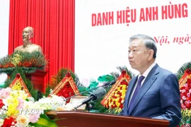 Tổng Bí thư Tô Lâm phát biểu. (Ảnh: Thống Nhất/ TTXVN)