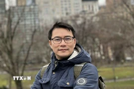 Tiến sỹ Ứng Quốc Hùng, Kỹ sư trưởng Tập đoàn Setec Nucléaire (Pháp) và là Phó Chủ tịch Mạng lưới chuyên gia năng lượng hạt nhân người Việt ở nước ngoài (VietNuc). (Ảnh: TTXVN phát)