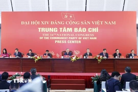 Tổng Bí thư Tô Lâm chủ trì buổi họp báo. (Ảnh: TTXVN)