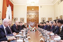 Tổng Bí thư Tô Lâm và Tổng thống Bulgaria Rumen Radev hội đàm chính thức. (Ảnh: Thống Nhất/TTXVN)