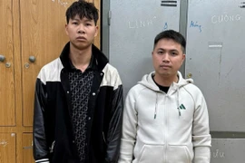 Đối tượng Nguyễn Minh Công và Vương Duy Hiển. (Nguồn: Công an thành phố Hà Nội)
