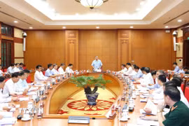 Tổng Bí thư Tô Lâm chủ trì cuộc họp Thường trực Ban Chỉ đạo Trung ương về phòng, chống tham nhũng, lãng phí, tiêu cực. (Ảnh: Phương Hoa/TTXVN)