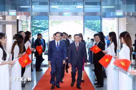 Thường trực Ban Bí thư Trần Cẩm Tú dự Phiên họp toàn thể về Đối ngoại Đảng và Đối ngoại nhân dân. (Ảnh: Phương Hoa/TTXVN)