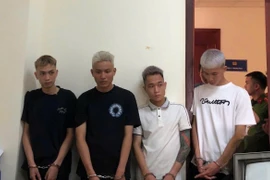 Các đối tượng bị bắt giữ. (Nguồn: Công an tỉnh Nghệ An)
