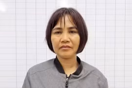 Đối tượng Nguyễn Thị Thúy tại cơ quan Công an.
