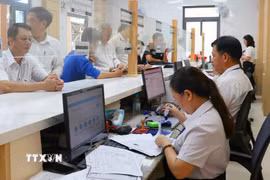 Người dân đến giải quyết thủ tục hành chính tại tỉnh Đồng Nai. (Ảnh: Nhật Bình/ TTXVN.)
