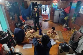 Đấu tranh, làm rõ phương thức, thủ đoạn của đối tượng khai thác cát trái phép. (Nguồn: Cục Cảnh sát Giao thông)